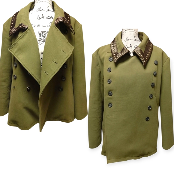 Realzz Official Jackets & Blazers - Military Double Breasted Coat by Realzz Official Sz L